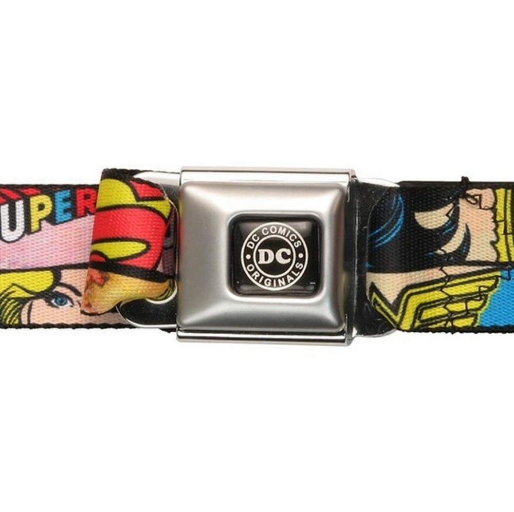 DC Comics Women Seatbelt-Buckle Belt